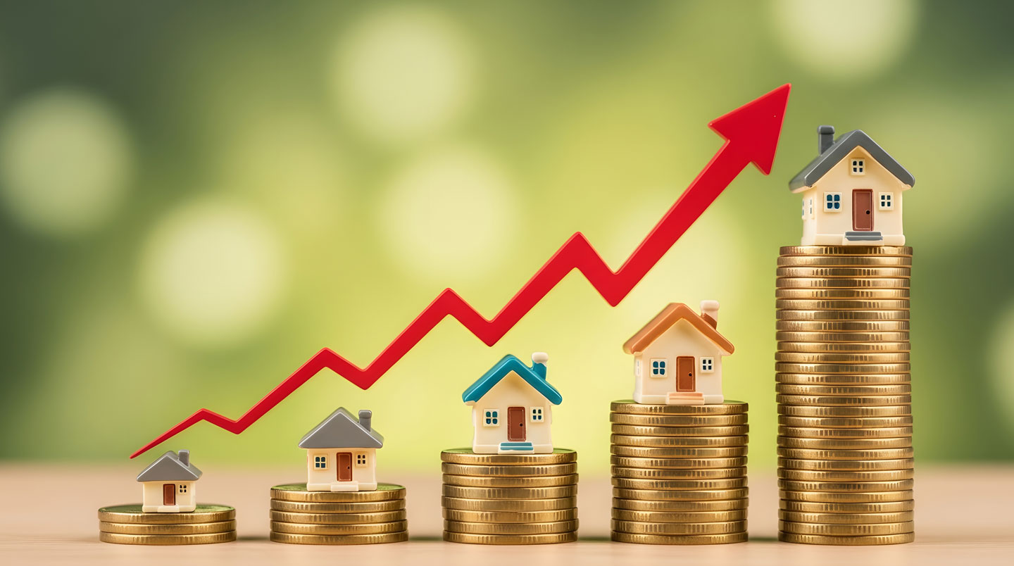 Graphique isométrique montrant la progression de l'épargne jusqu'à 15 300 € puis le prêt jusqu'à 23 000 €.